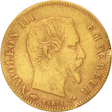 Francia, Napoleon III, 5 Francs, 1859, Paris, BC, Oro, KM:787.1