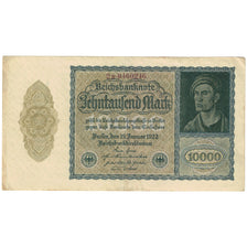 Banknote, Germany, 10,000 Mark, 1922, 1922-01-19, KM:72, AU(55-58)