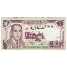 Banknote, Morocco, 10 Dirhams, 1970, KM:57a, EF(40-45)