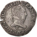 Henri III, Franc au Col Plat, 1578, Tours, VF(30-35), Silver, Sombart:4714
