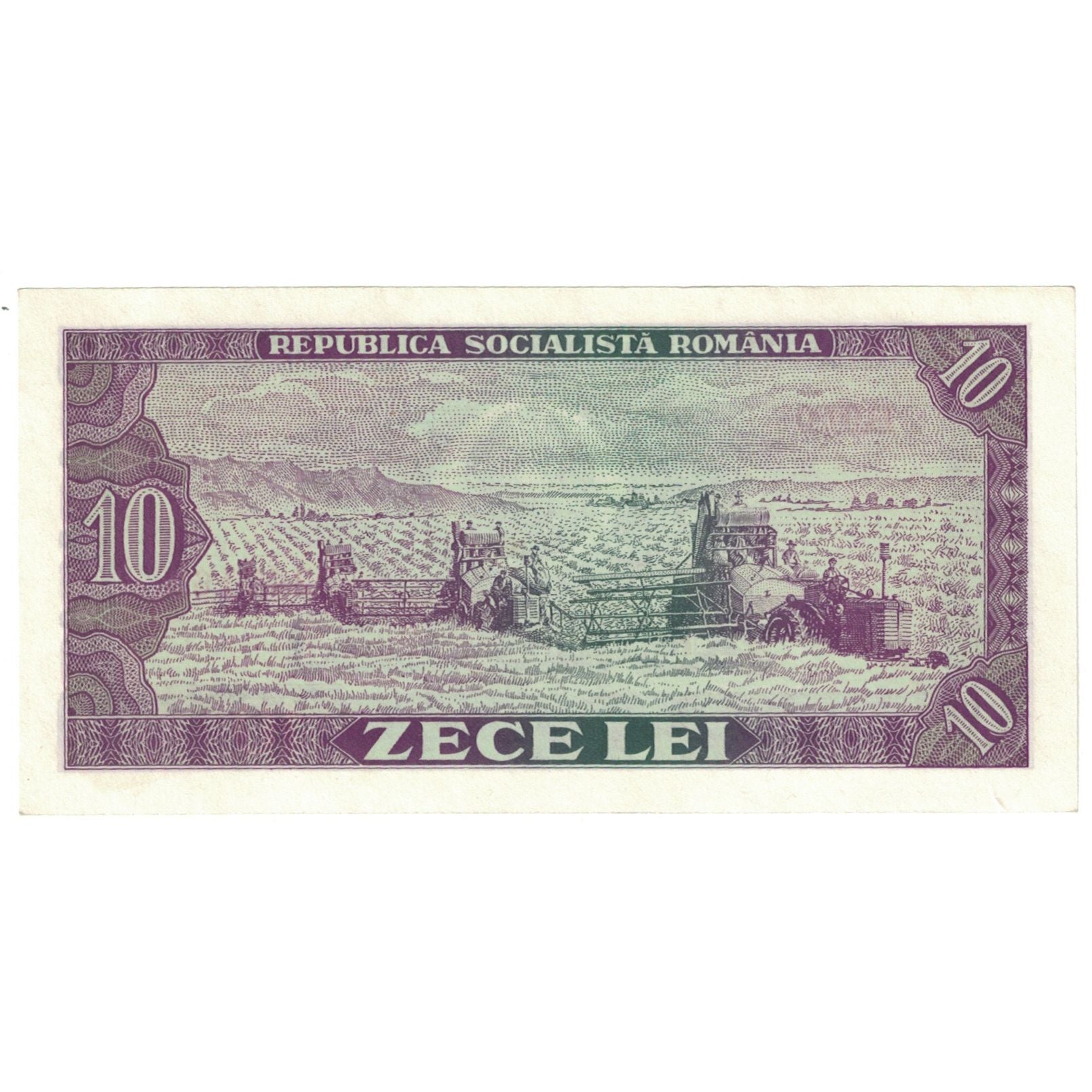 Nota, Roménia, 10 Lei, 1966, KM:94a, UNC(65-70)