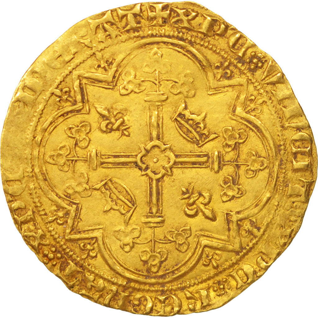 Charles V, Franc à pied, EF(40-45), Gold, Duplessy:360
