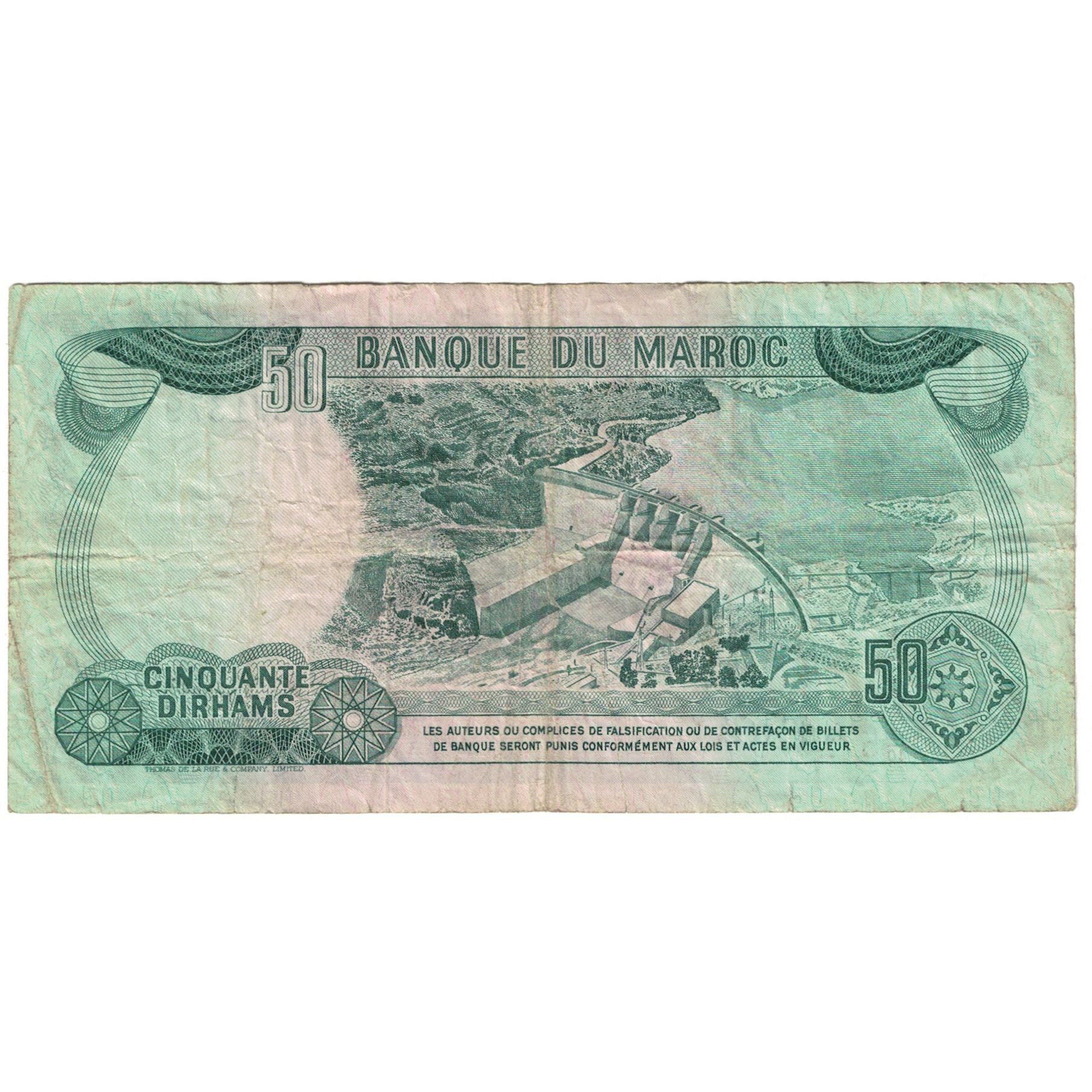 Banconote, Marocco, 50 Dirhams, 1970, KM:58a, B