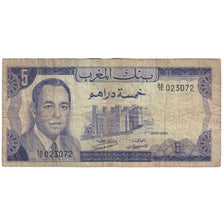 Geldschein, Marokko, 5 Dirhams, 1970, KM:56a, SGE