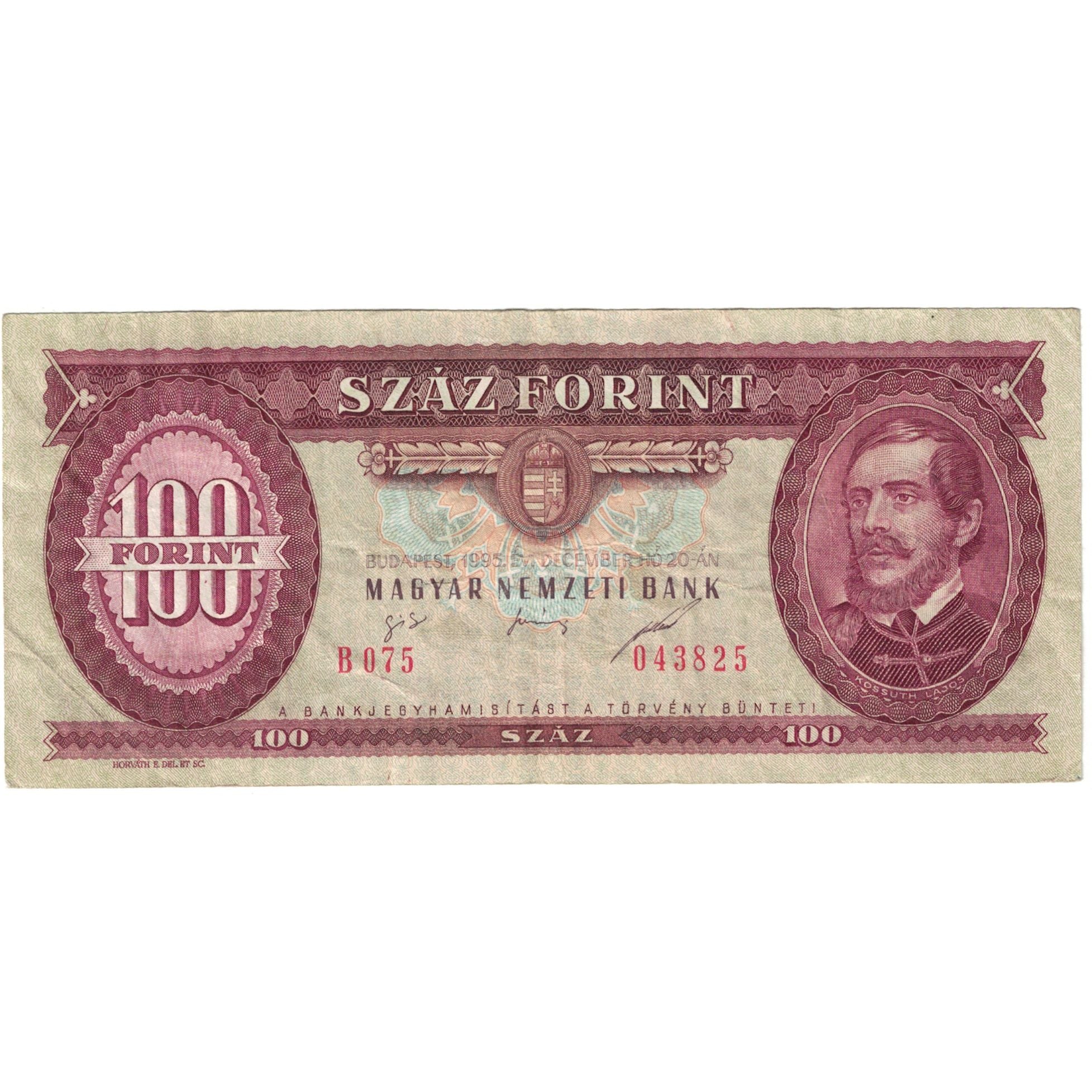 Geldschein, Ungarn, 100 Forint, 1990, 1992-01-15, KM:174a, S