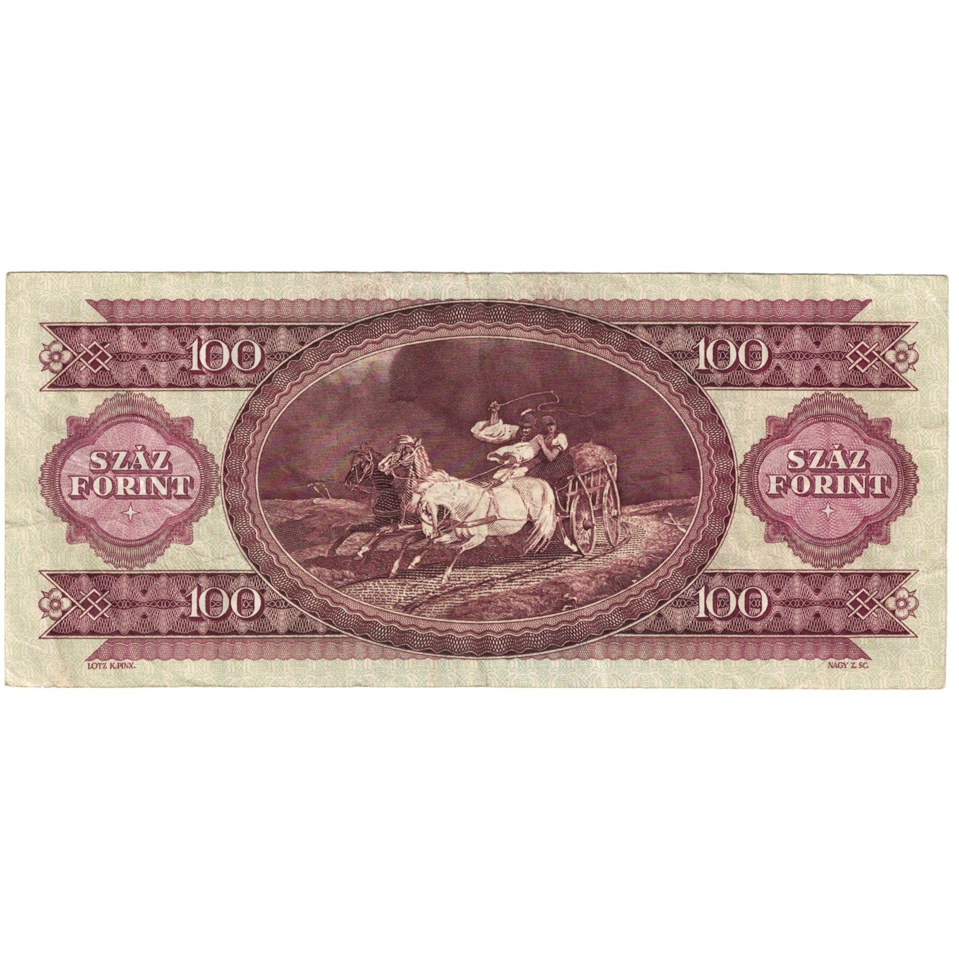 Geldschein, Ungarn, 100 Forint, 1990, 1992-01-15, KM:174a, S