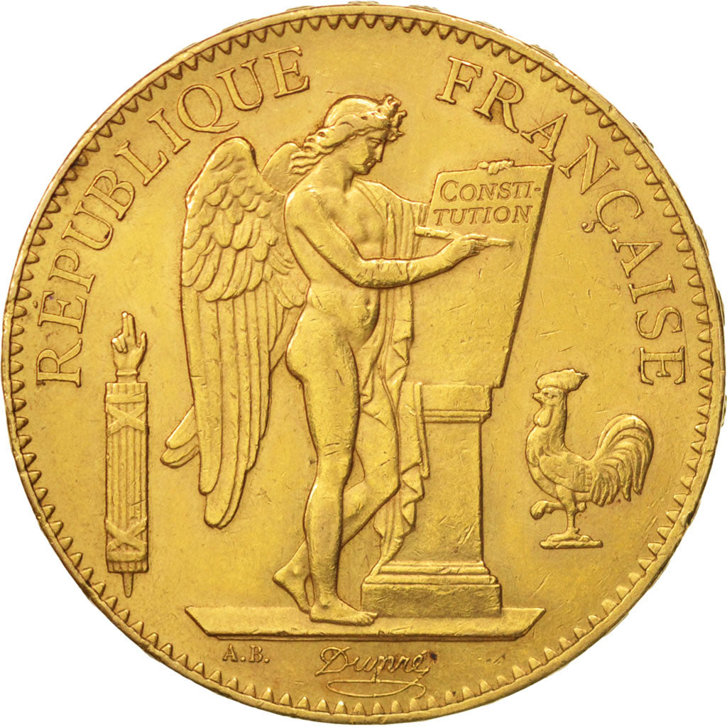 France, Génie, 100 Francs, 1882, Paris, AU(50-53), Gold, KM:832, Gadoury:1137