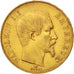 Francia, Napoleon III, 50 Francs, 1857, Paris, MBC, Oro, KM 785.1