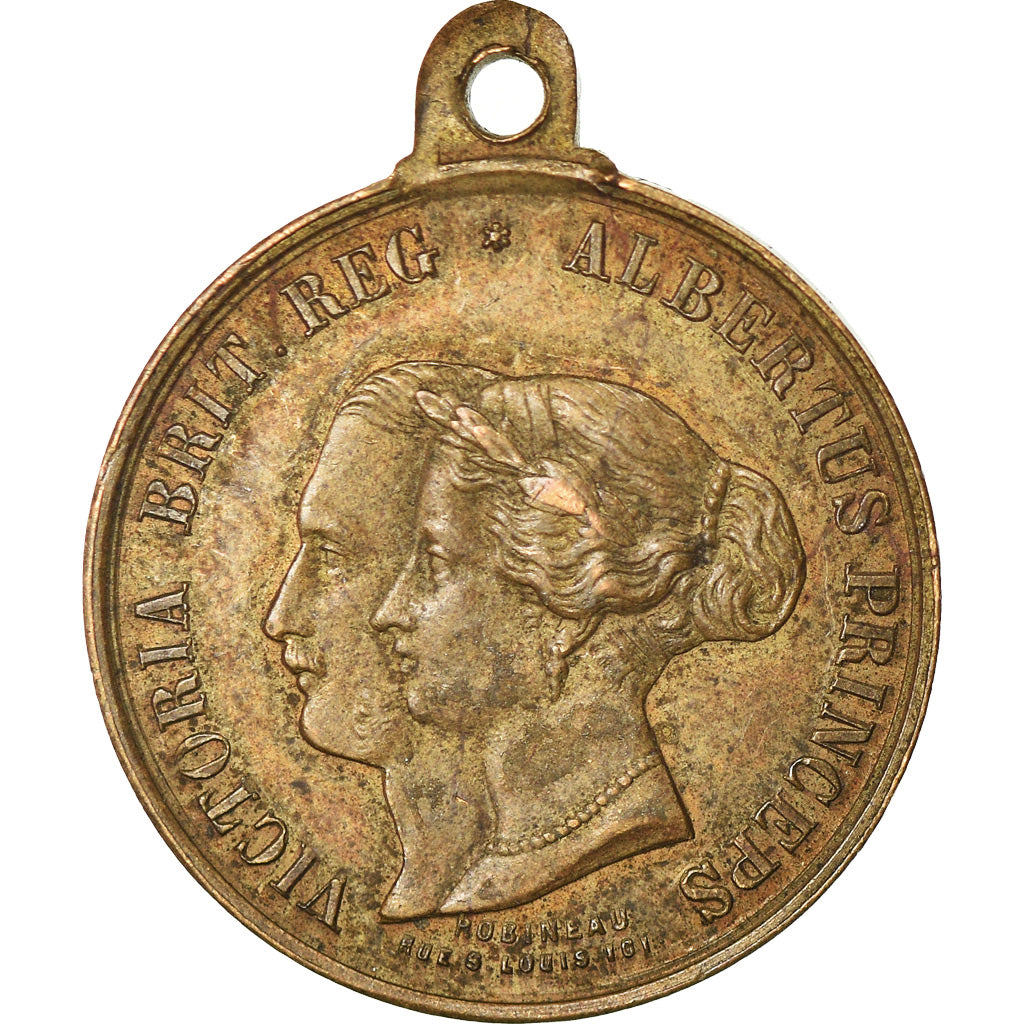 Frankreich, Medaille, Séjour en France de la Reine d'Angleterre et du Prince