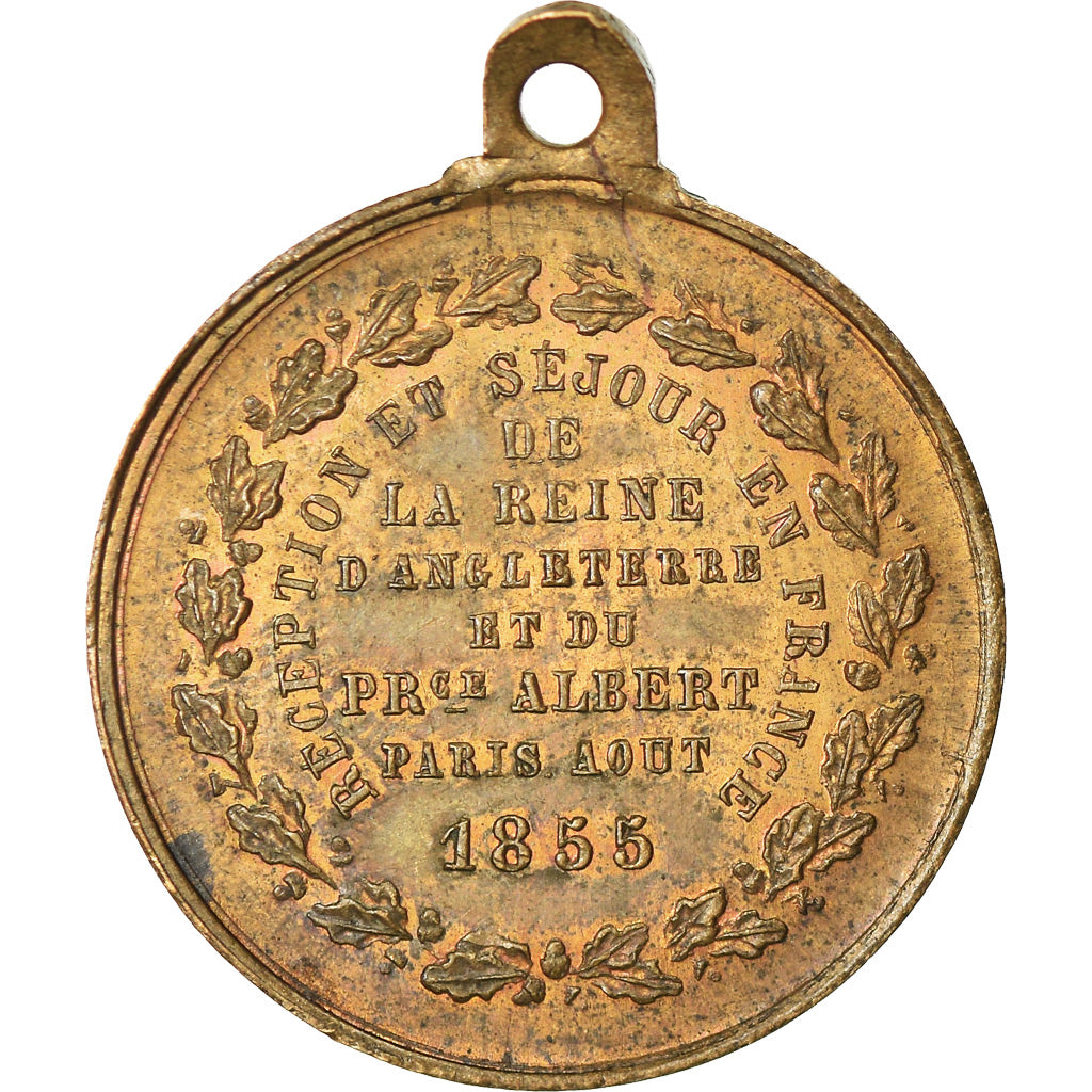 Frankreich, Medaille, Séjour en France de la Reine d'Angleterre et du Prince
