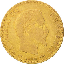 France, Napoleon III, 5 Francs, 1859, Paris, VF(20-25), Gold, KM 787.1
