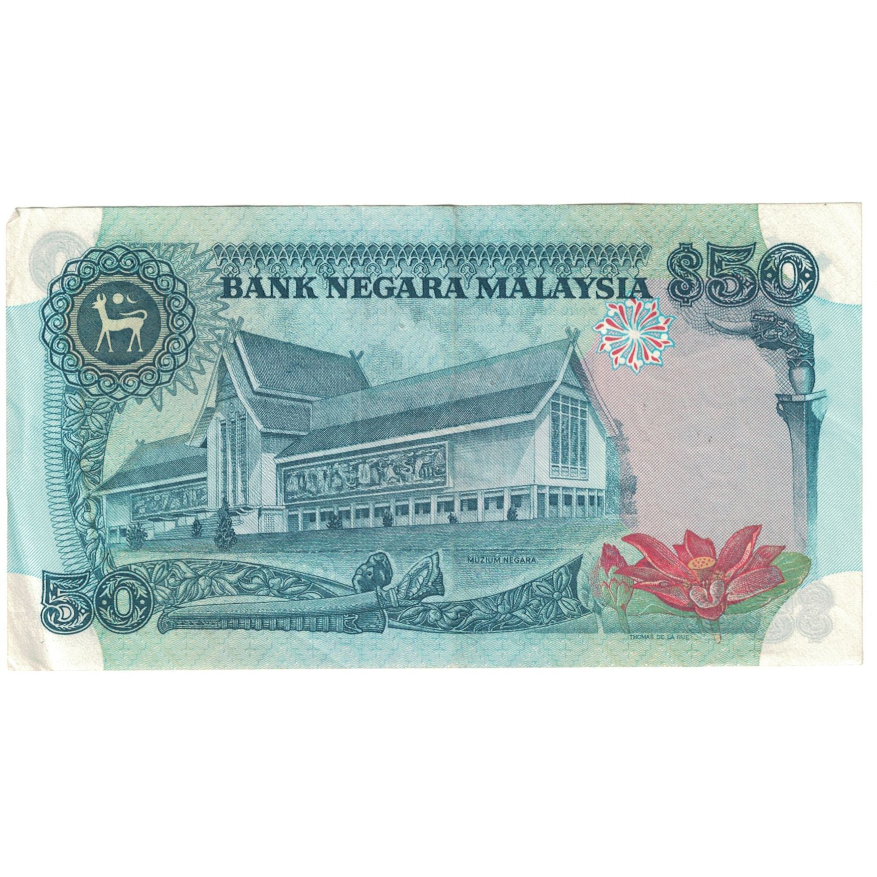Banconote, Malesia, 50 Ringgit, Undated (1987), KM:31, MB