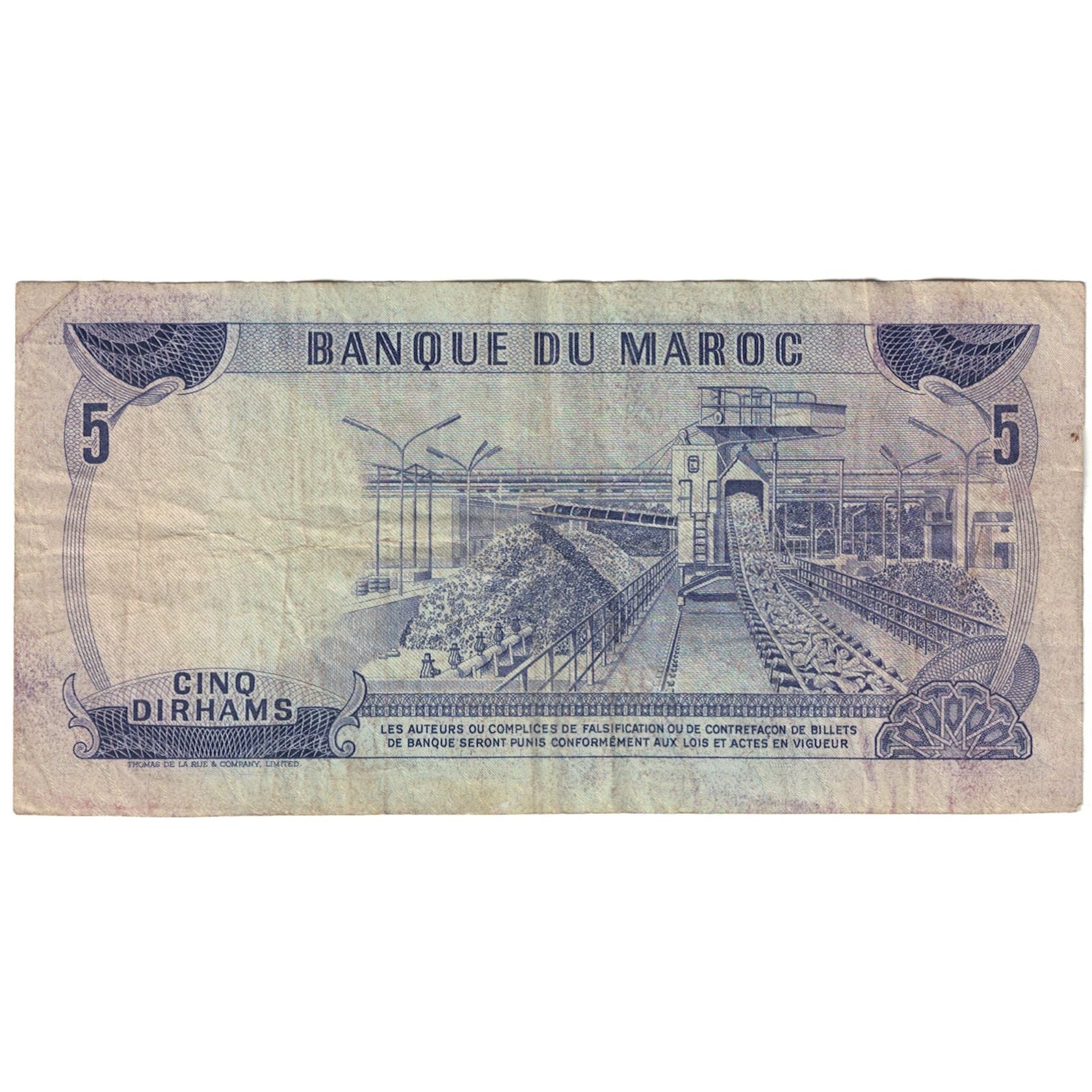 Banconote, Marocco, 5 Dirhams, 1970, 1970, KM:56a, B