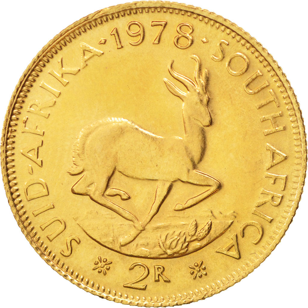 Coin, South Africa, 2 Rand, 1978, MS(63), Gold, KM:64