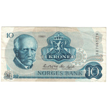Billet, Norvège, 10 Kroner, 1983, KM:36b, B