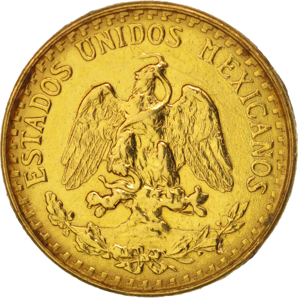 Mexico, 2 Pesos, 1945, Mexico City, EF(40-45), Gold, KM:461