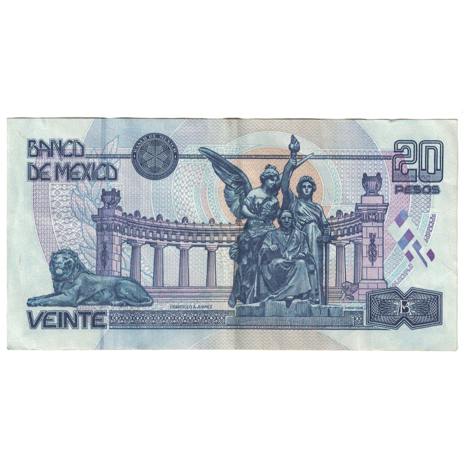 Banknote, Mexico, 20 Pesos, 1996-05-10, KM:106a, AU(55-58)