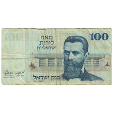 Nota, Israel, 100 Lirot, 1973-1975, 1973, KM:41, VG(8-10)