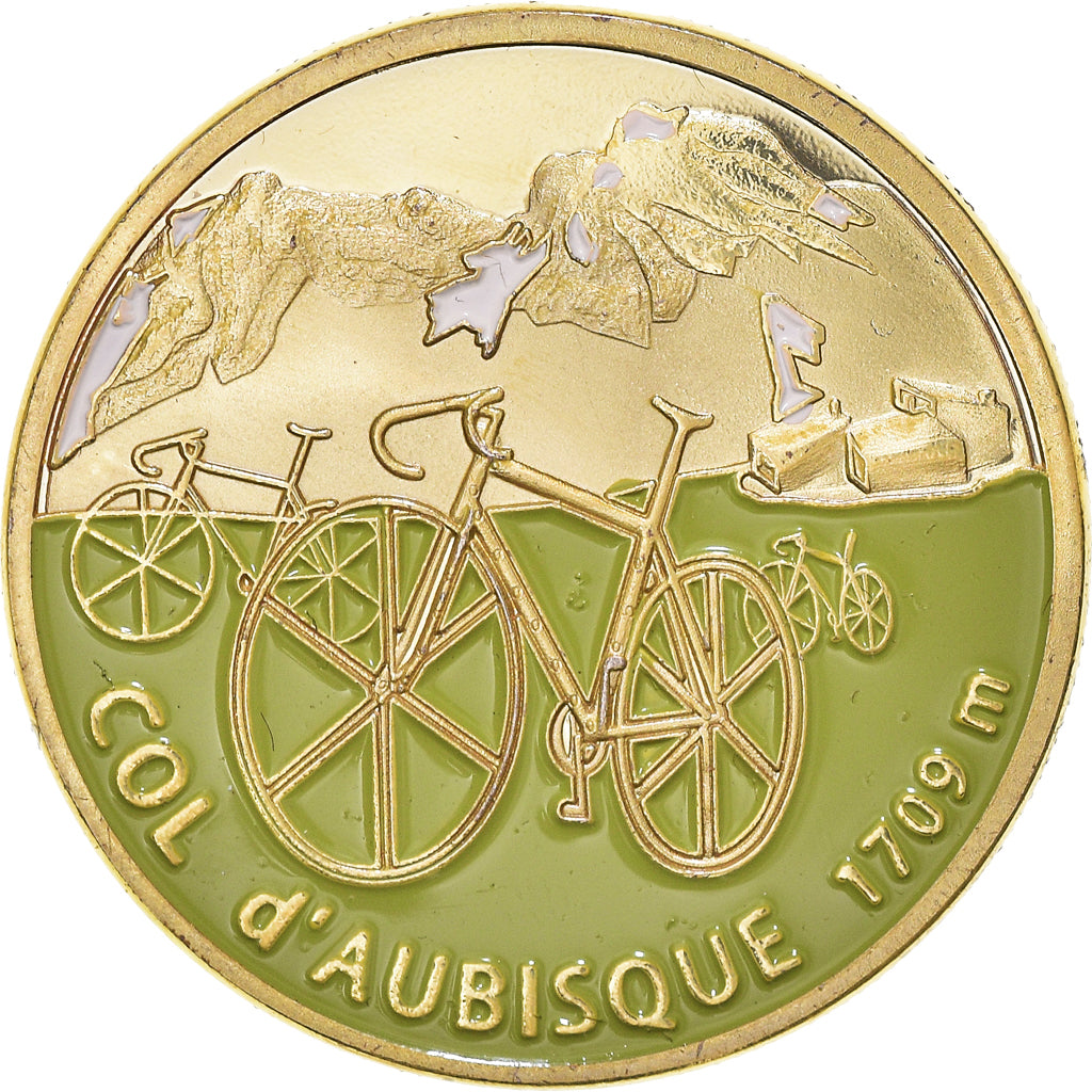 France, Token, Touristic token, Pyrénées, Col de l'Aubisque, MS(65-70), Copper