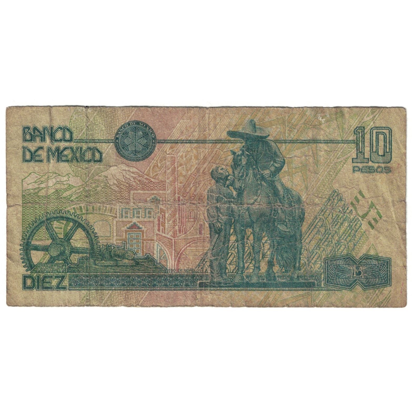 Banknote, Mexico, 10 Pesos, 1994-05-06, KM:105a, VF(20-25)