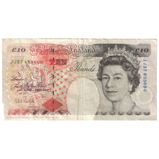 Billet, Grande-Bretagne, 10 Pounds, 1993, KM:386a, TTB