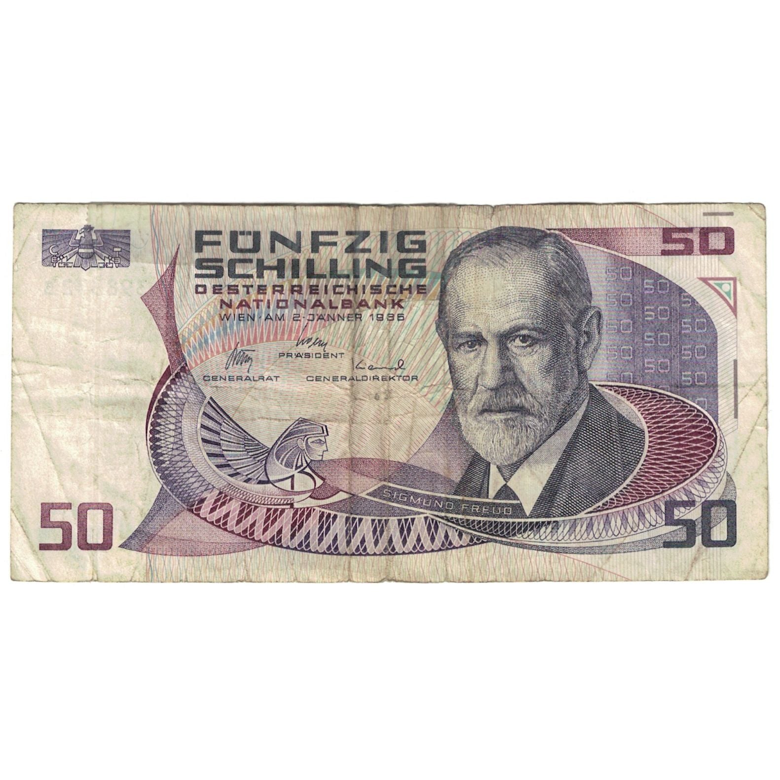 Banknote, Austria, 50 Schilling, 1987, 1986-01-02, KM:149, VG(8-10)