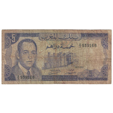 Billet, Maroc, 5 Dirhams, 1970, 1970, KM:56a, TTB