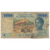 Banknote, Central African States, 1000 Francs, 2002, KM:507F, AG(1-3)