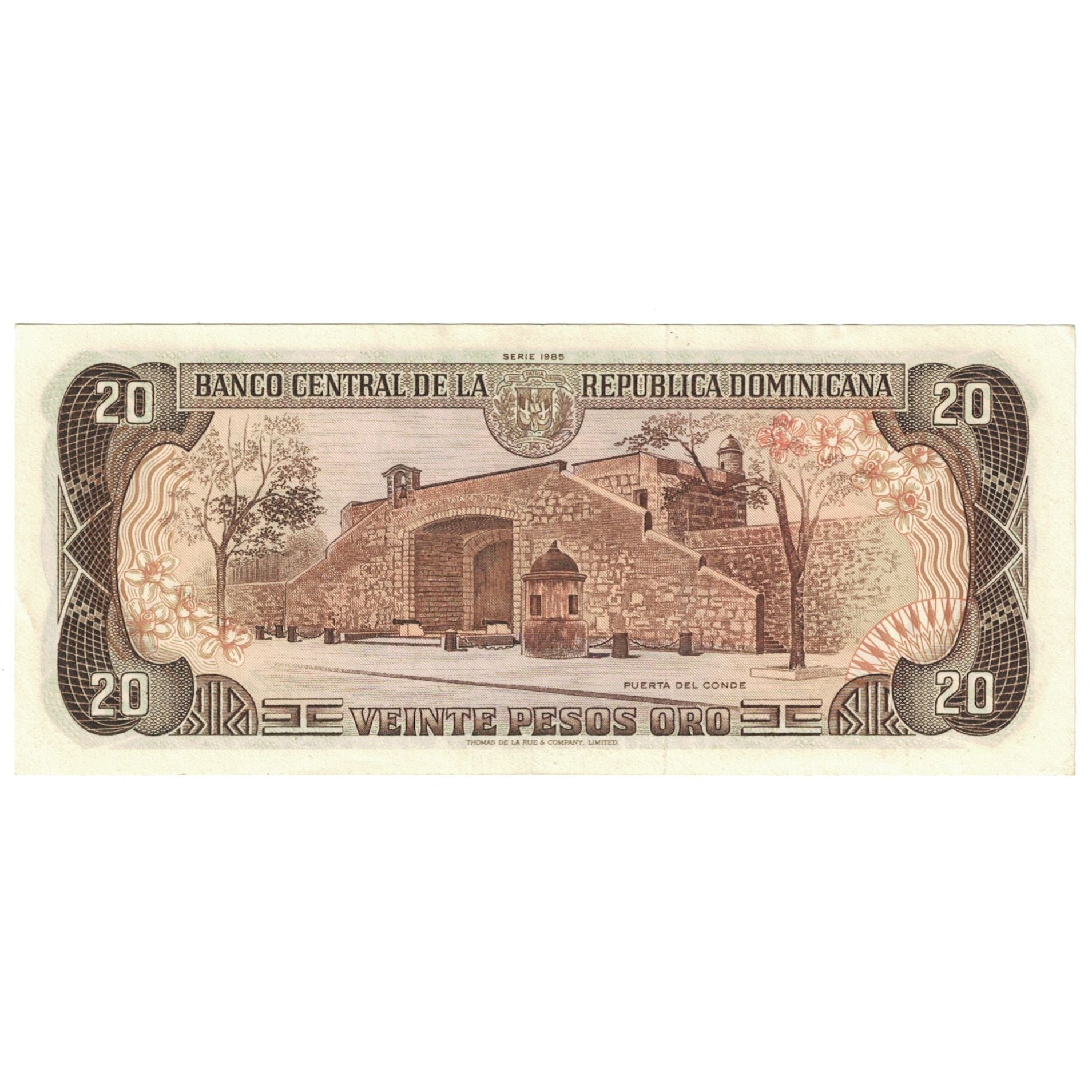 Billet, République Dominicaine, 20 Pesos Oro, 1988, 1988, KM:120c, NEUF