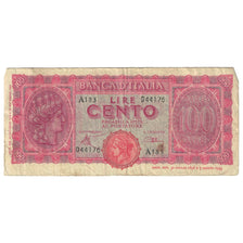 Billet, Italie, 100 Lire, 1943, 1943-10-07, KM:75a, TB