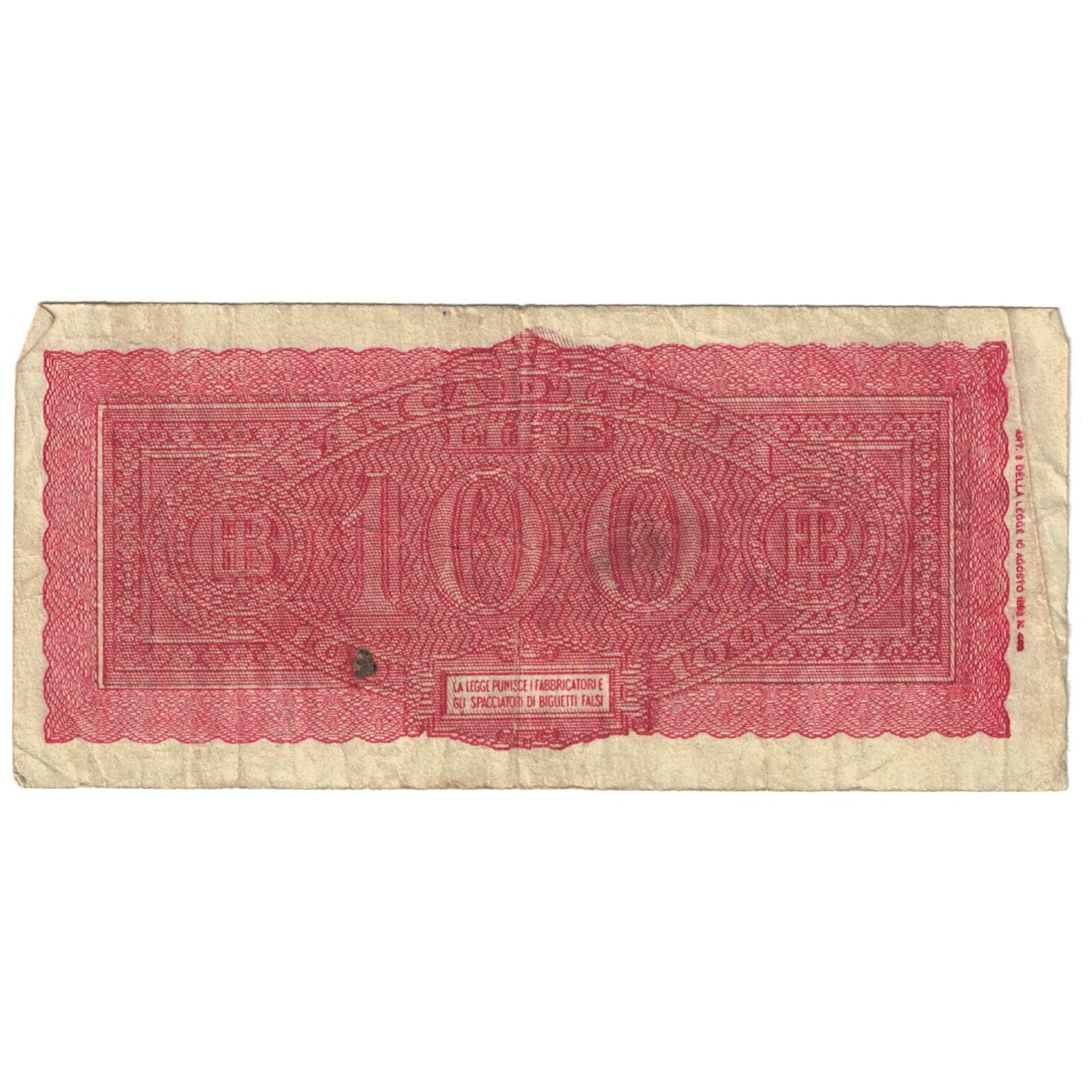 Banknote, Italy, 100 Lire, 1943, 1943-10-07, KM:75a, VF(20-25)