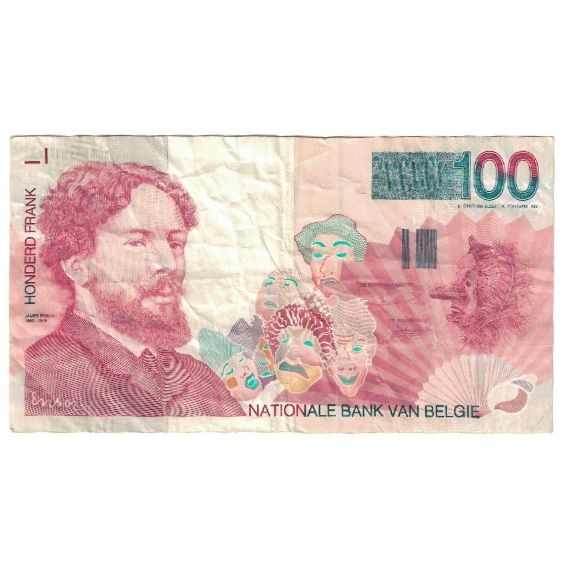 Banconote, Belgio, 100 Francs, KM:147, BB