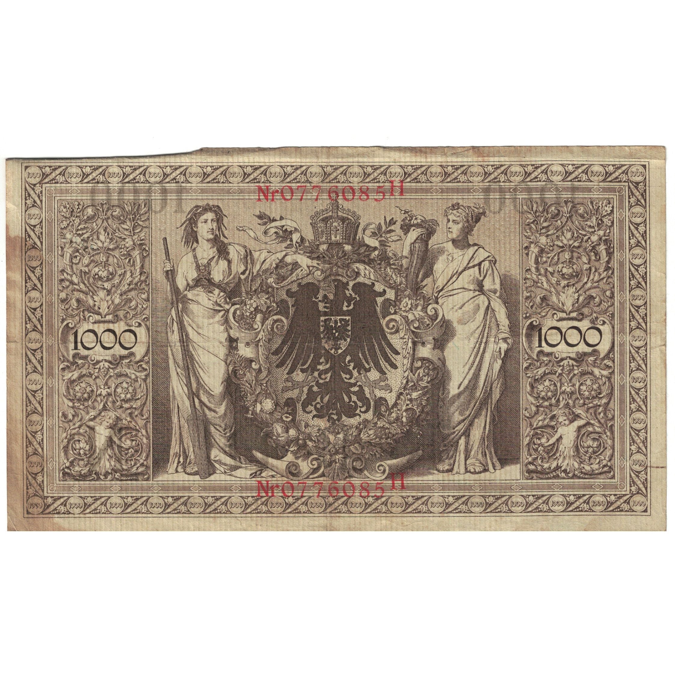 Banknote, Germany, 1000 Mark, 1910, 1910-04-21, KM:44b, AU(55-58)