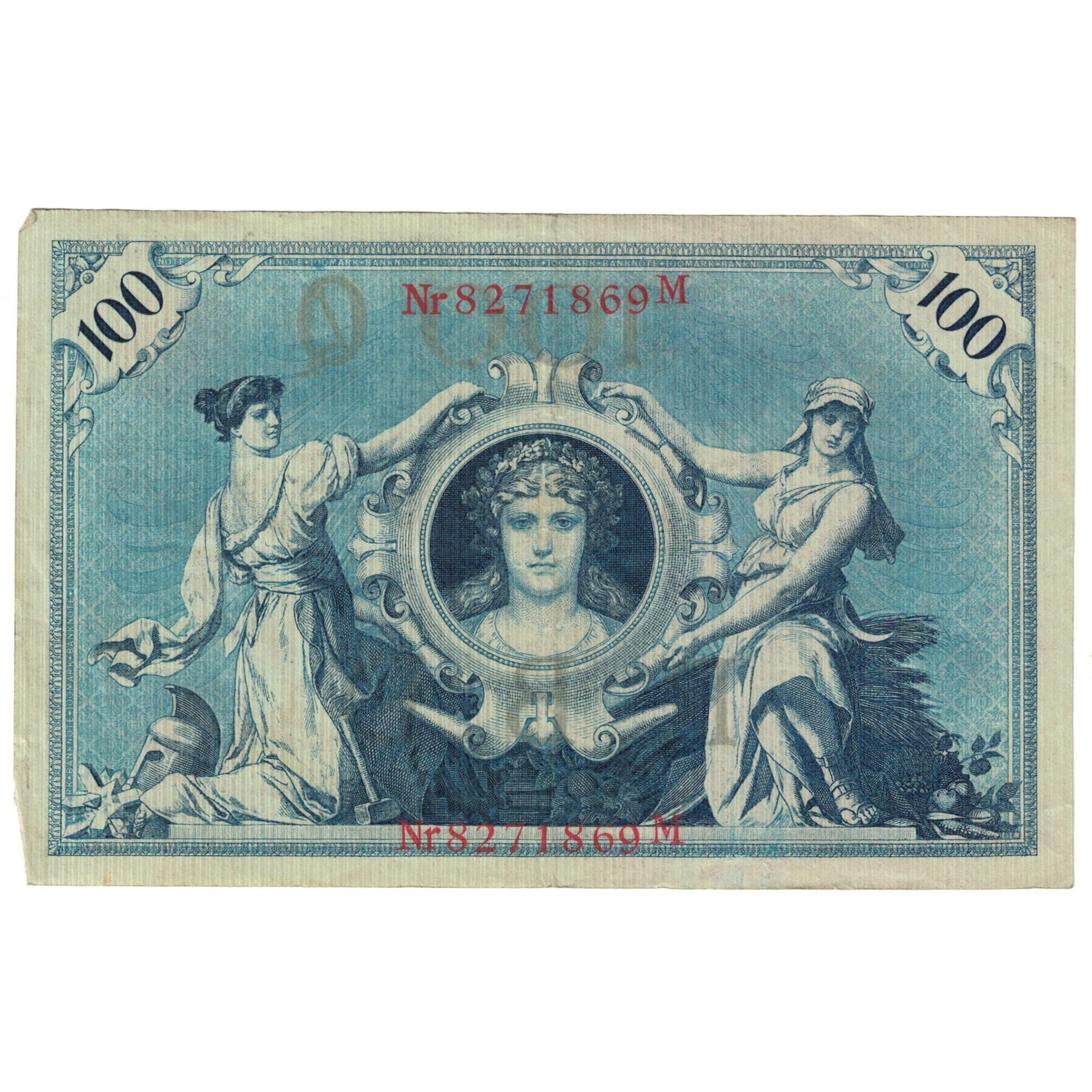 Banknote, Germany, 100 Mark, 1908, 1908-02-07, KM:33a, AU(55-58)