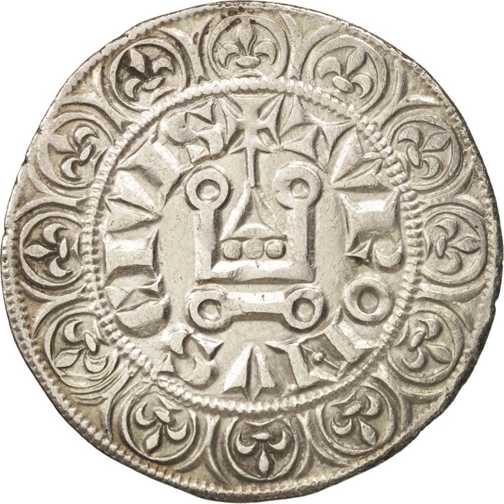 Francia, Philip IV, Gros Tournois, BB+, Argento, Duplessy:213