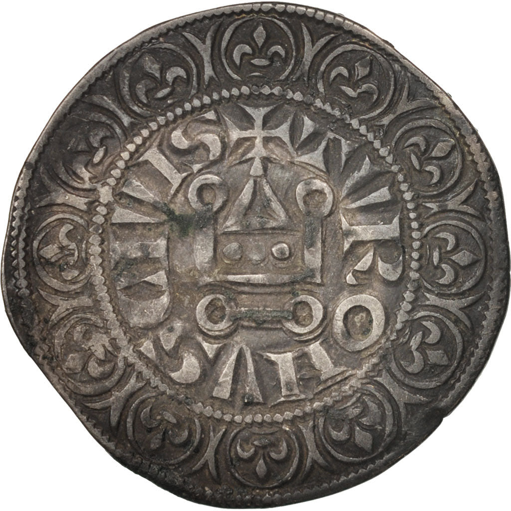 Moneta, Francia, Philip IV, Gros Tournois, BB, Argento, Duplessy:213