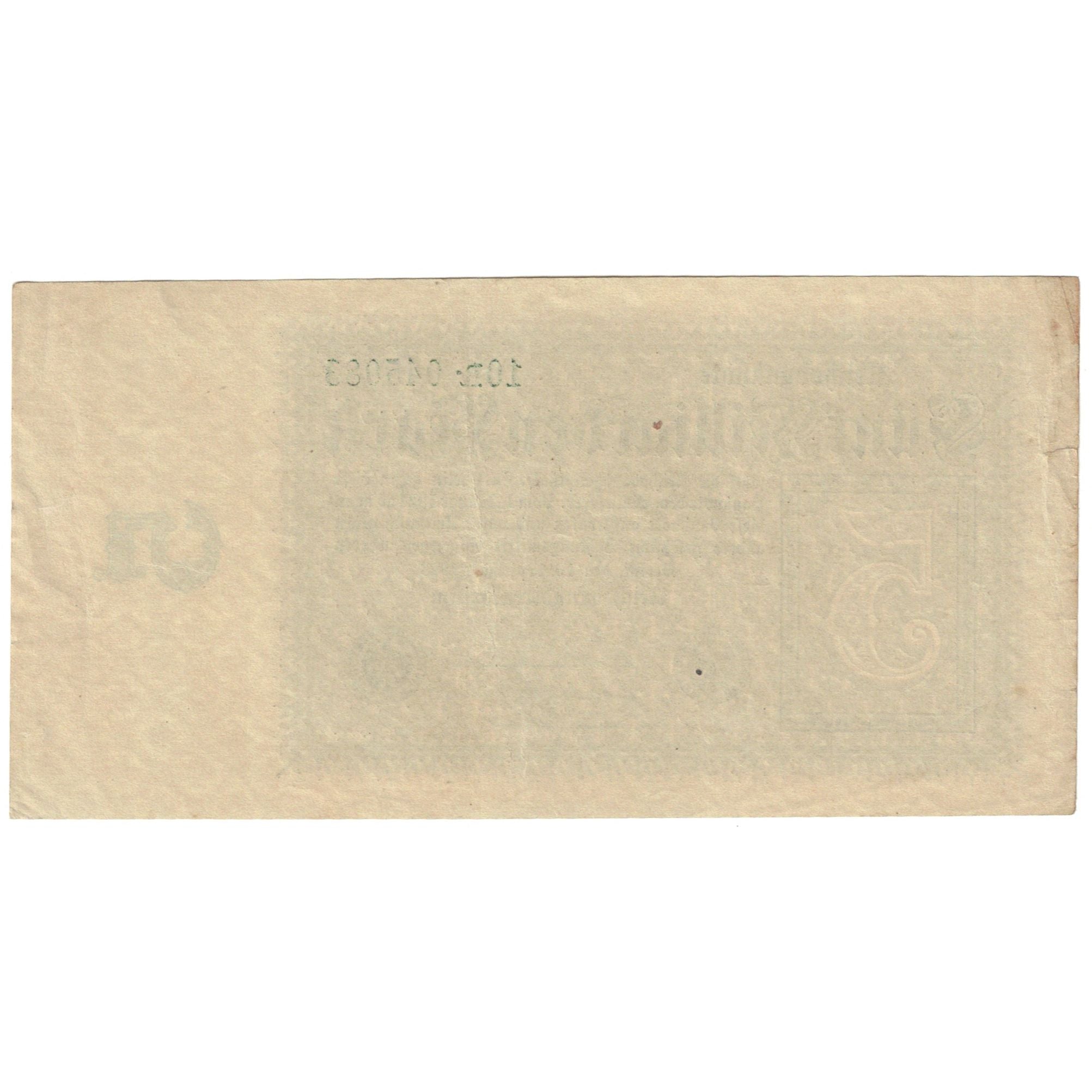 Banconote, Germania, 5 Milliarden Mark, KM:115a, BB