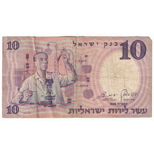 Banknote, Israel, 10 Lirot, 1958, KM:32a, VF(20-25)