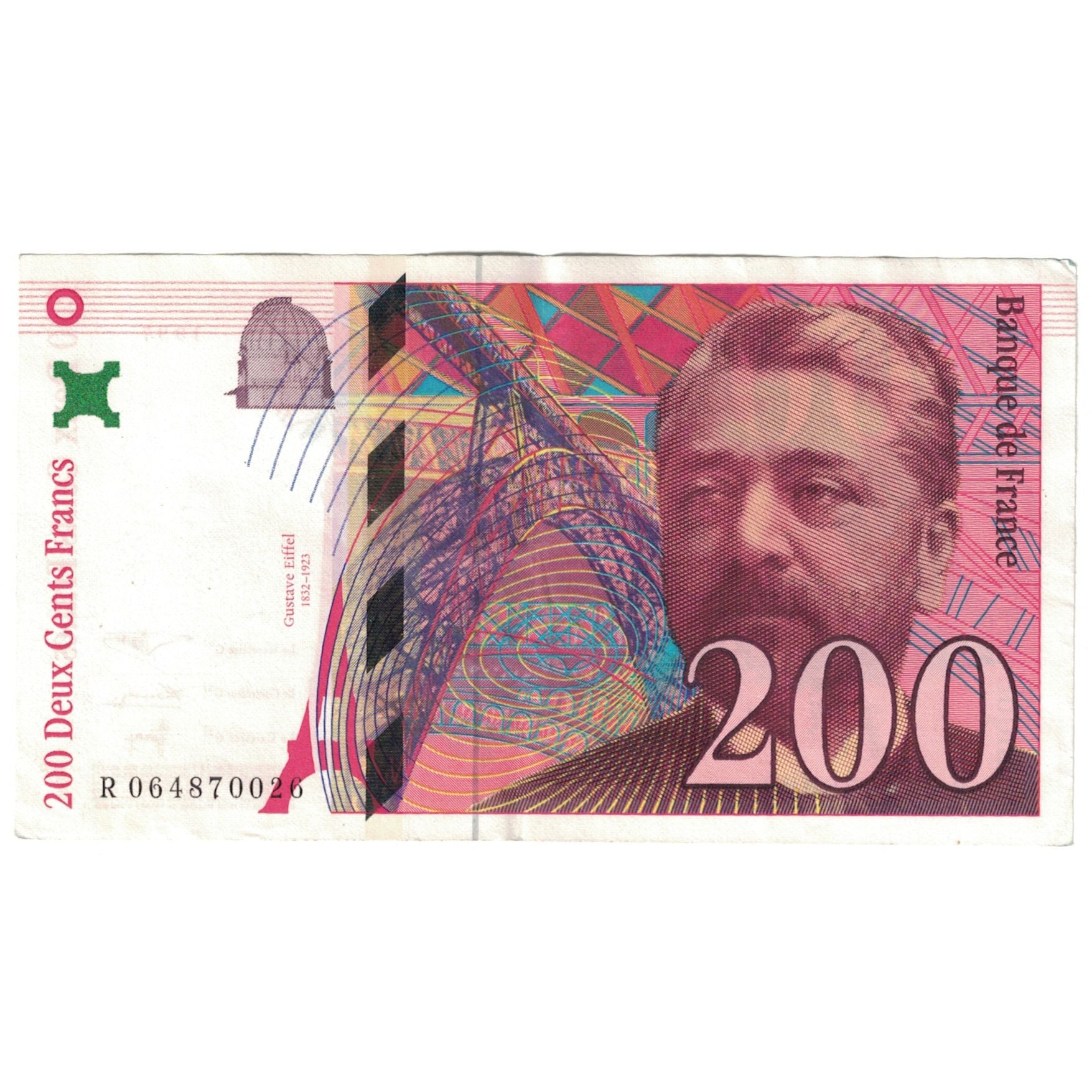 Frankreich, 200 Francs, Eiffel, 1997, R.064, VZ, Fayette:75.4b, KM:159b