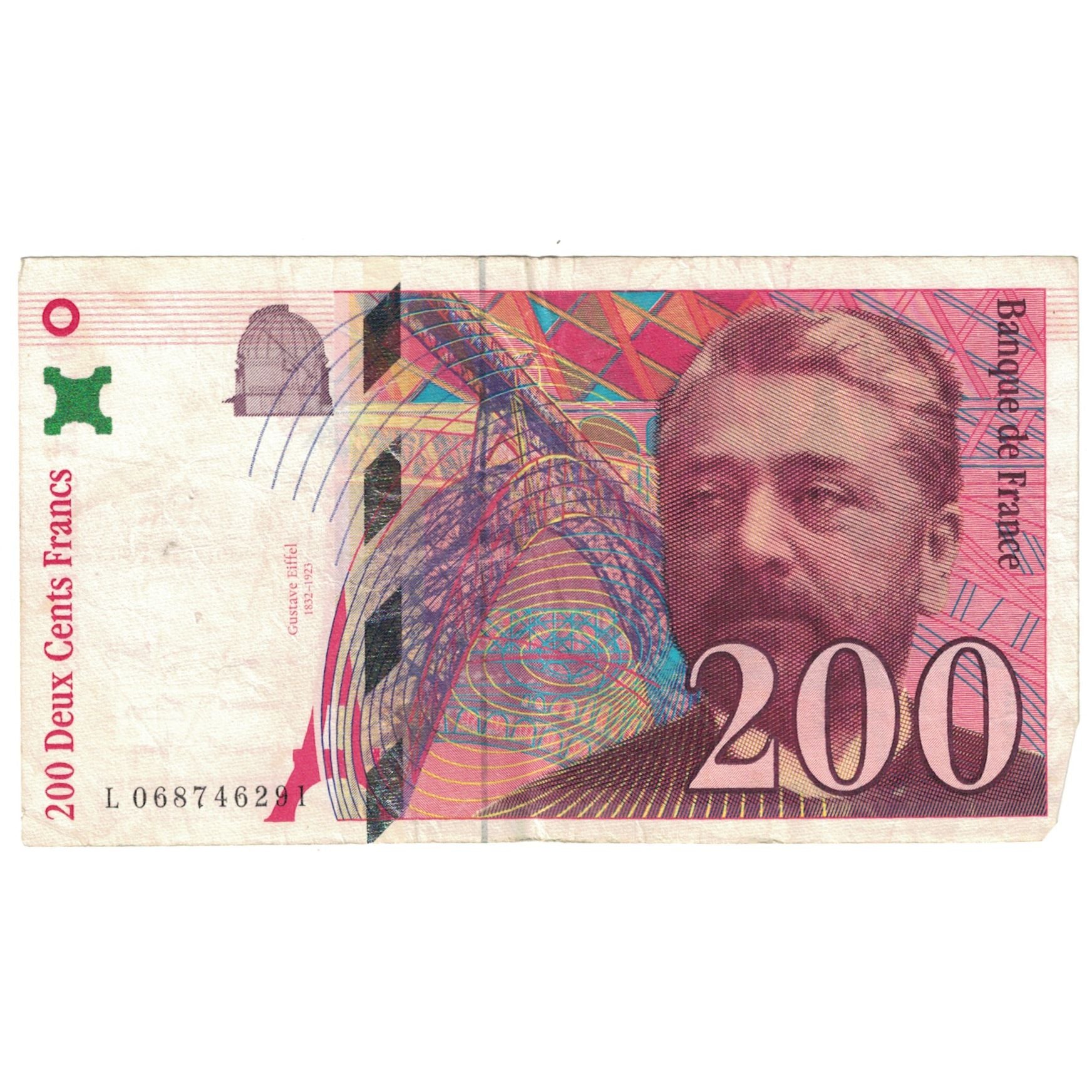 France, 200 Francs, Eiffel, 1997, L.068, VF(20-25), Fayette:75.4b, KM:159b