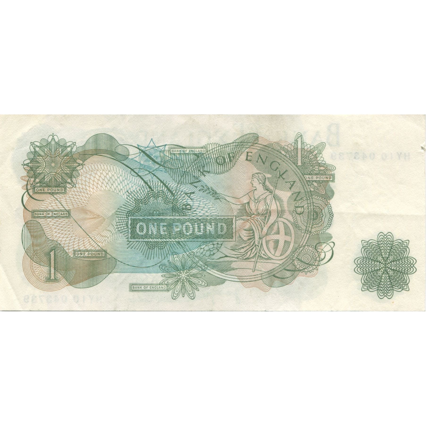 Geldschein, Großbritannien, 1 Pound, KM:374g, UNZ-