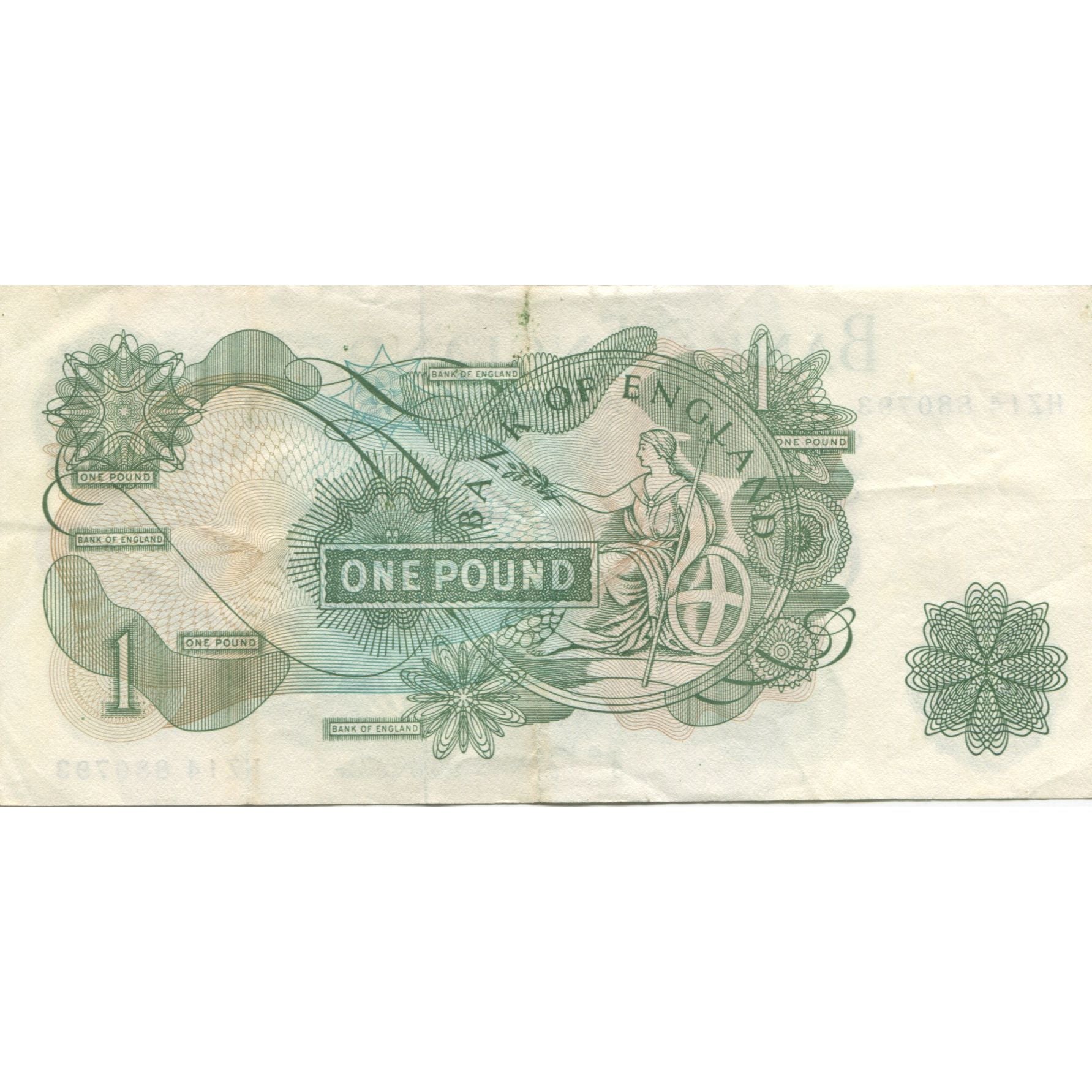 Billete, 1 Pound, Gran Bretaña, KM:374g, SC