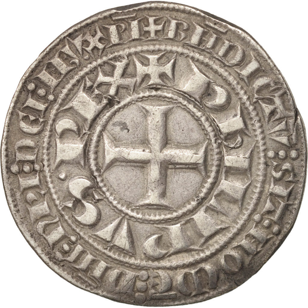 Munten, Frankrijk, Gros Tournois, ZF+, Zilver, Duplessy:202A