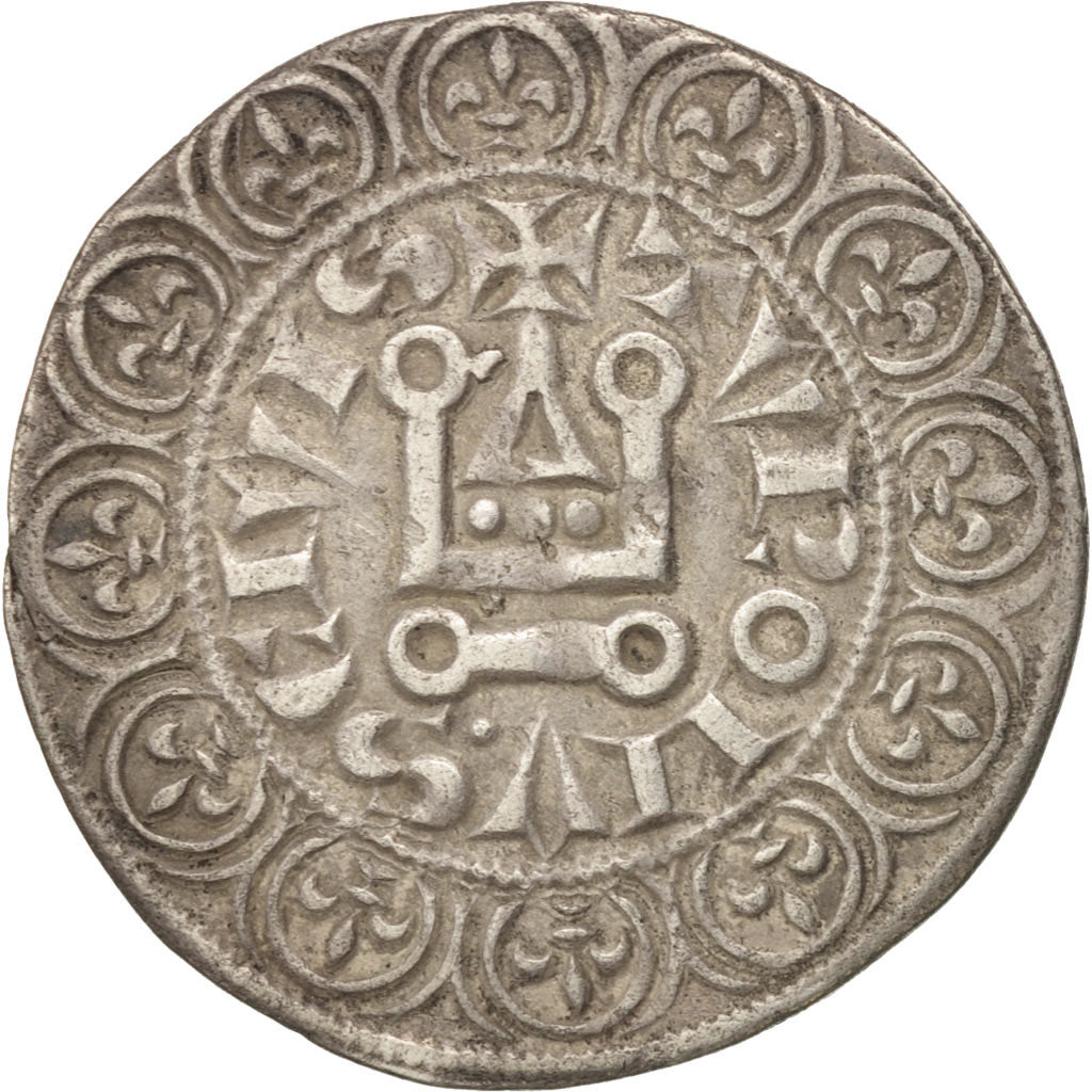 Munten, Frankrijk, Gros Tournois, ZF+, Zilver, Duplessy:202A