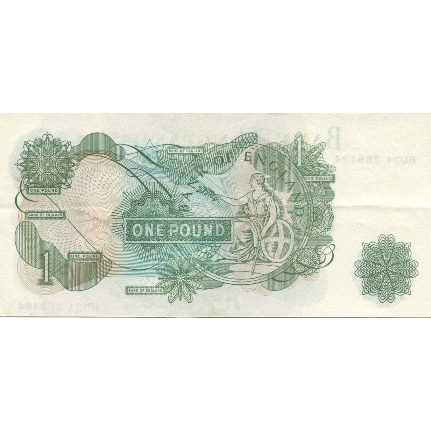 Banconote, Gran Bretagna, 1 Pound, KM:374g, SPL-