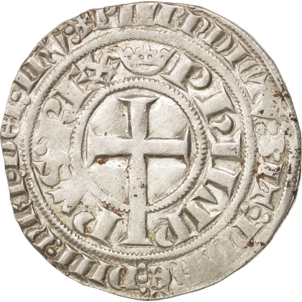 France, Philippe VI, Gros à la queue, EF(40-45), Silver, Duplessy:265