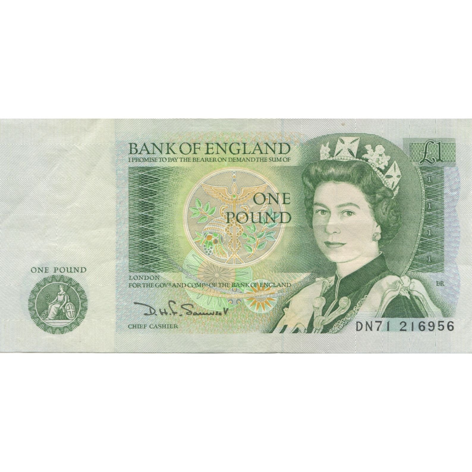 Banknote, Great Britain, 1 Pound, Undated (1978-84), KM:377b, UNC(63)