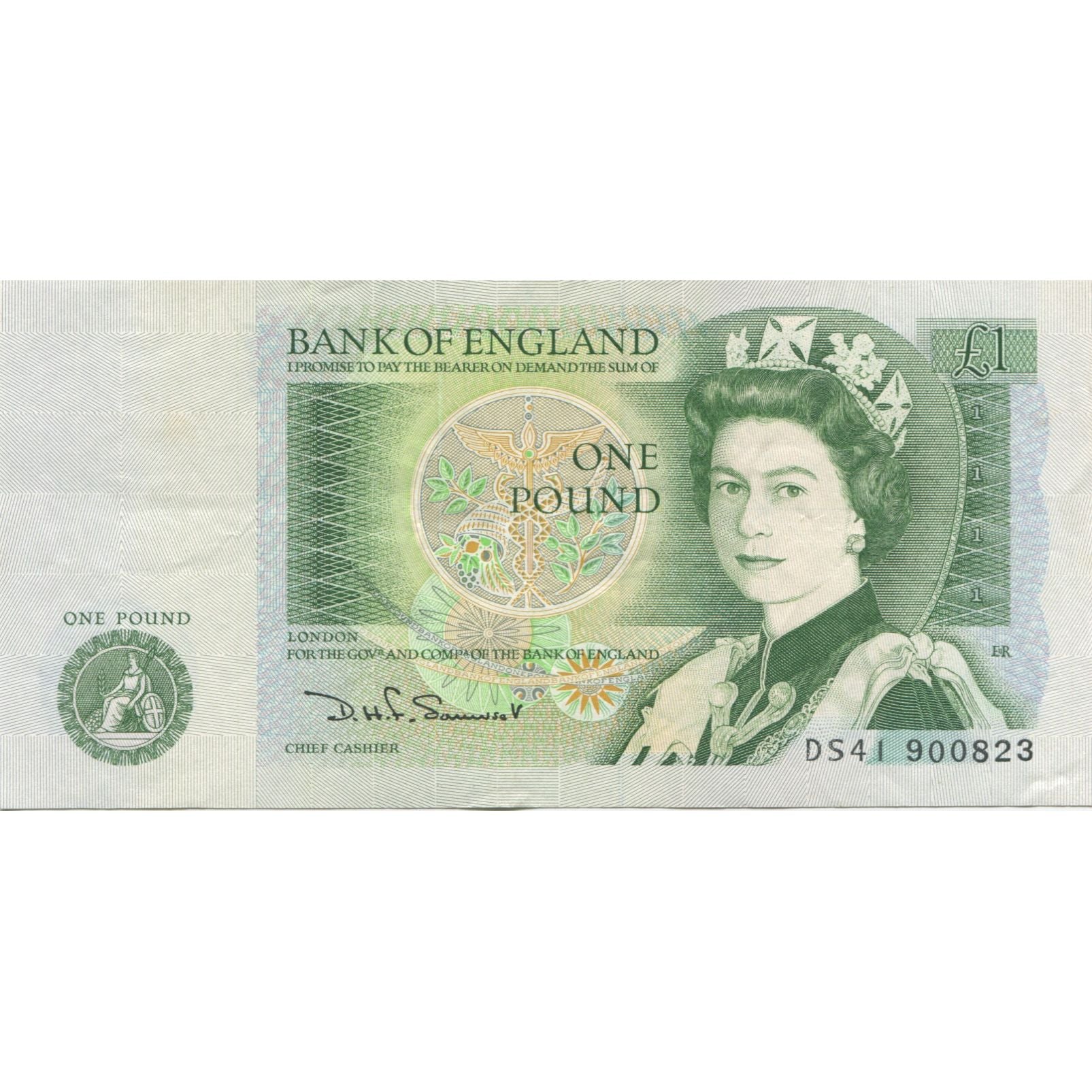 Banconote, Gran Bretagna, 1 Pound, Undated (1978-84), KM:377b, SPL