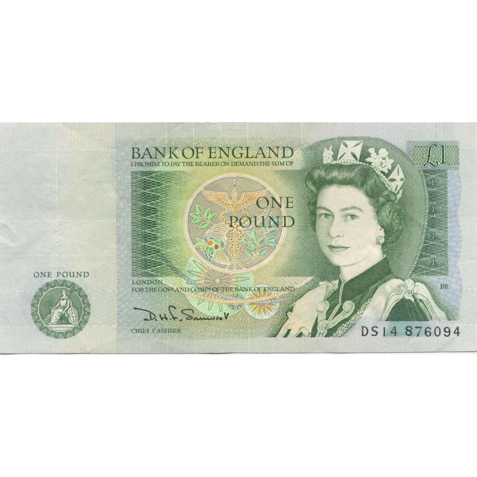 Banknote, Great Britain, 1 Pound, Undated (1978-84), KM:377b, UNC(65-70)