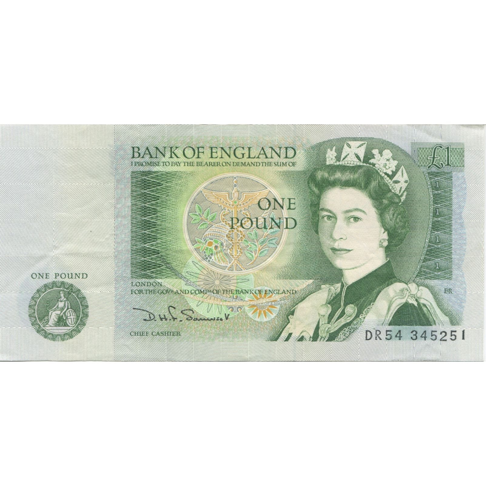 Geldschein, Großbritannien, 1 Pound, Undated (1978-84), KM:377b, UNZ